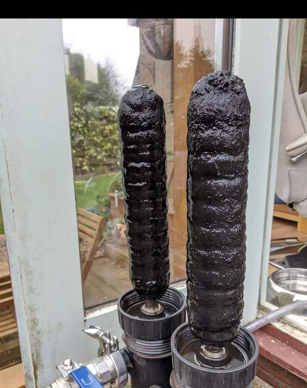 Sludge removed from a central heating system